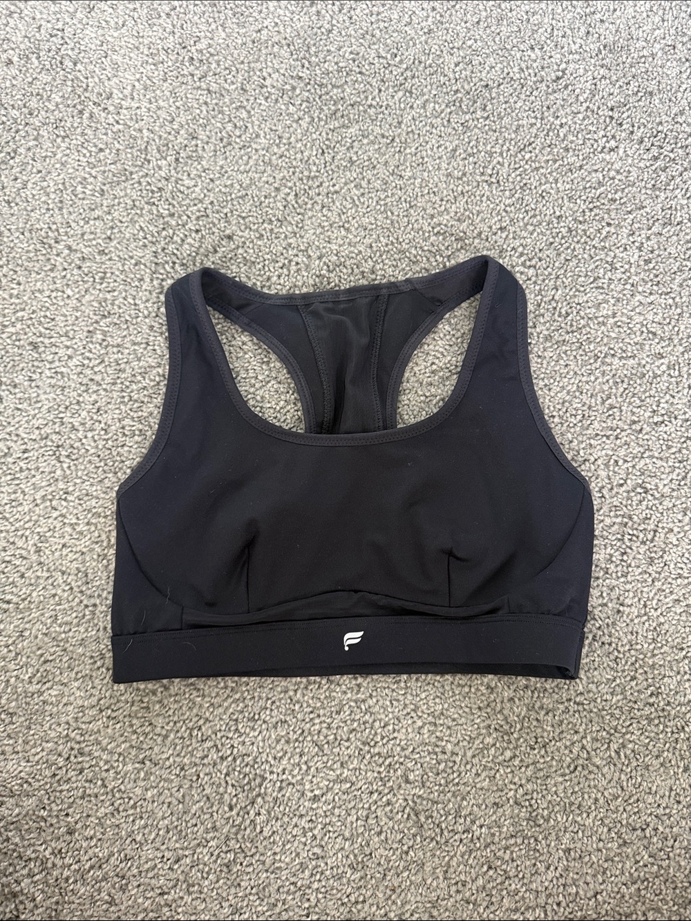 Fabletics Black Racerback Medium-Support Sports Bra